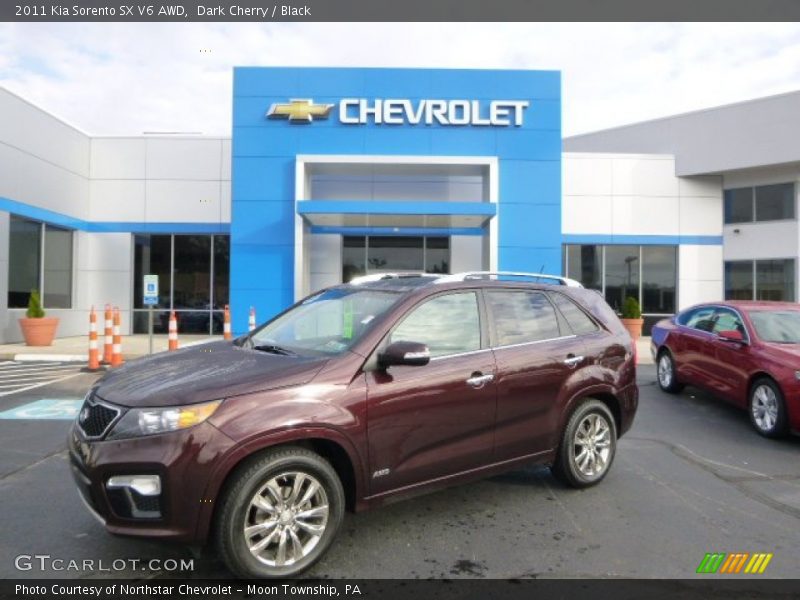 Dark Cherry / Black 2011 Kia Sorento SX V6 AWD