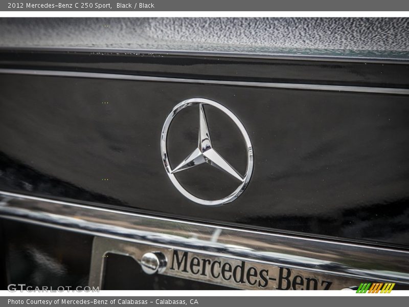 Black / Black 2012 Mercedes-Benz C 250 Sport