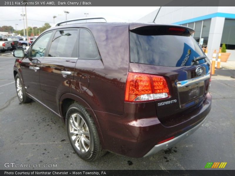 Dark Cherry / Black 2011 Kia Sorento SX V6 AWD