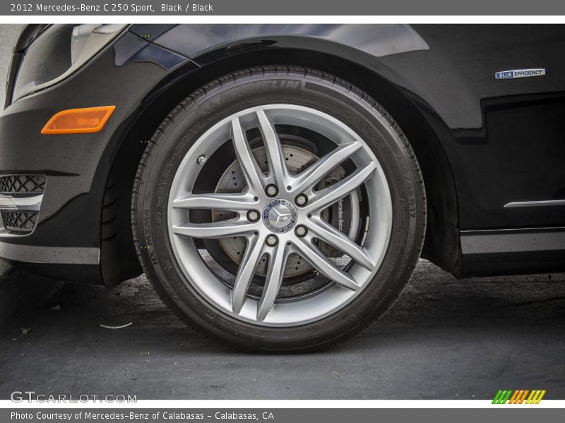 Black / Black 2012 Mercedes-Benz C 250 Sport