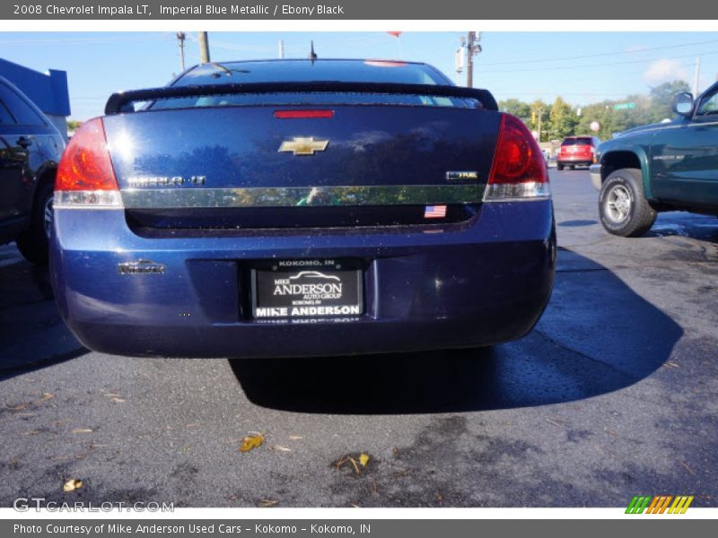 Imperial Blue Metallic / Ebony Black 2008 Chevrolet Impala LT