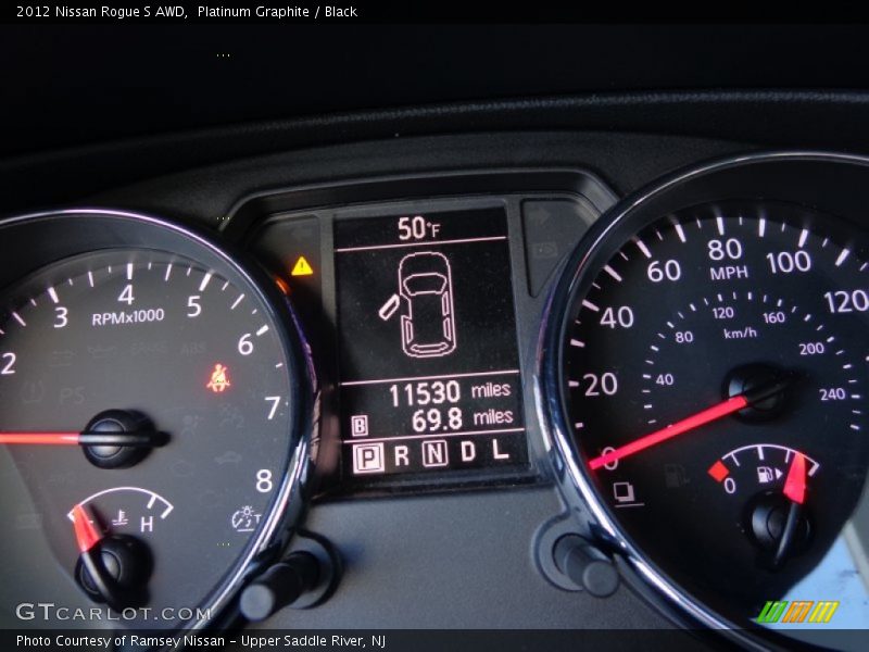 Platinum Graphite / Black 2012 Nissan Rogue S AWD