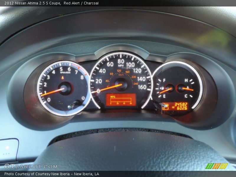 Red Alert / Charcoal 2012 Nissan Altima 2.5 S Coupe