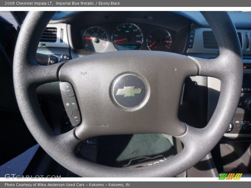 Imperial Blue Metallic / Ebony Black 2008 Chevrolet Impala LT