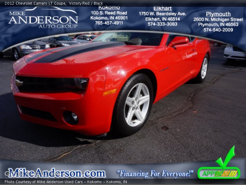 Victory Red / Black 2012 Chevrolet Camaro LT Coupe