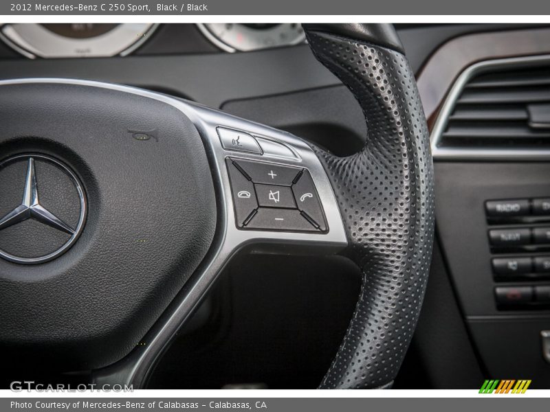 Black / Black 2012 Mercedes-Benz C 250 Sport