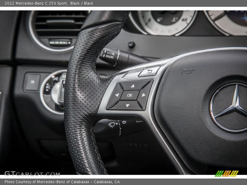 Black / Black 2012 Mercedes-Benz C 250 Sport