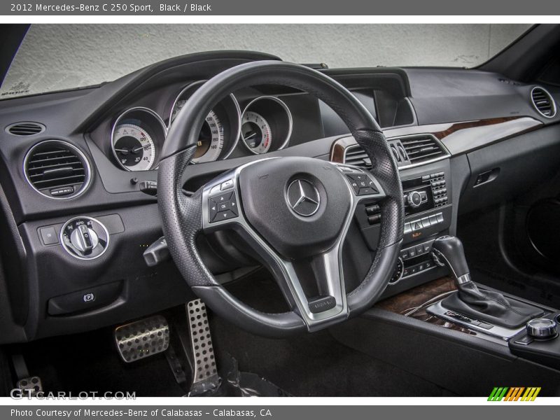 Black / Black 2012 Mercedes-Benz C 250 Sport