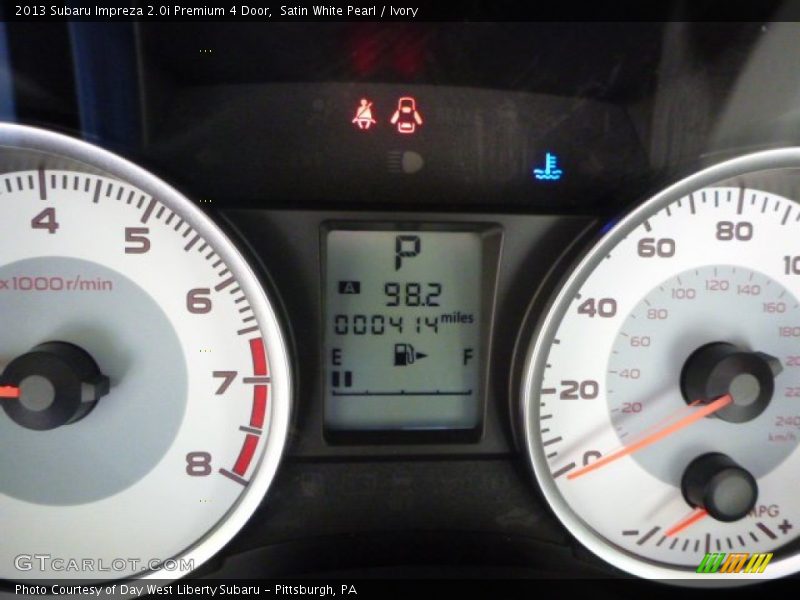 Satin White Pearl / Ivory 2013 Subaru Impreza 2.0i Premium 4 Door