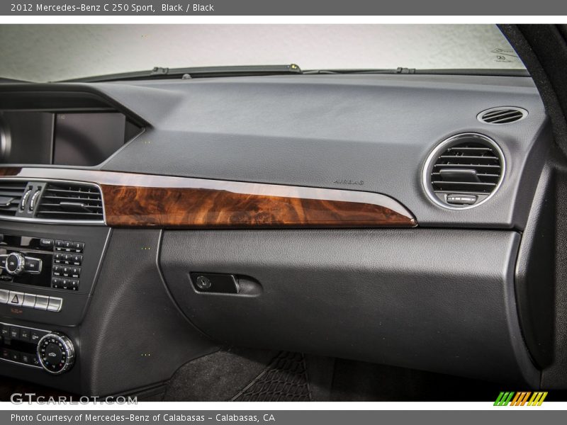 Black / Black 2012 Mercedes-Benz C 250 Sport