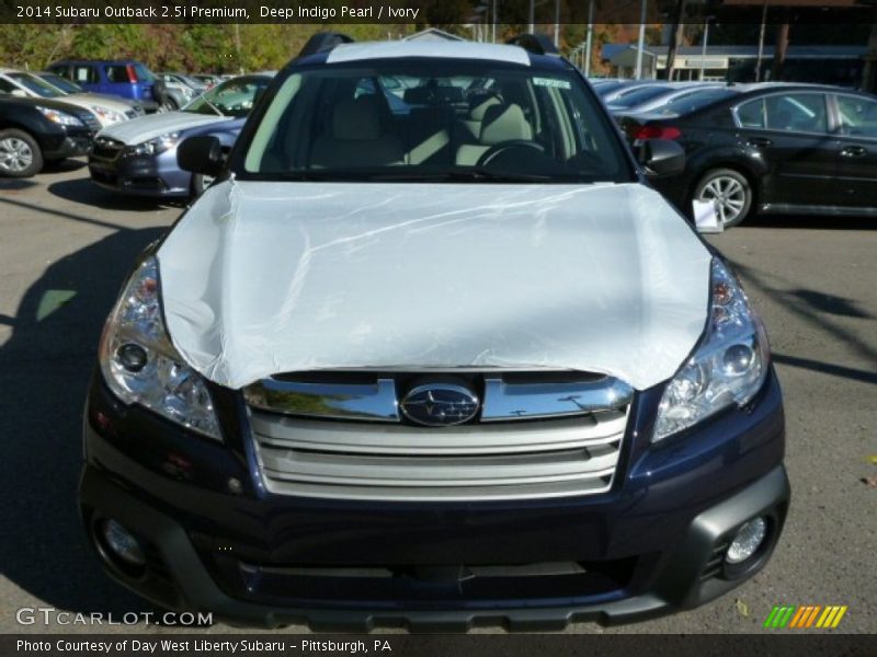 Deep Indigo Pearl / Ivory 2014 Subaru Outback 2.5i Premium