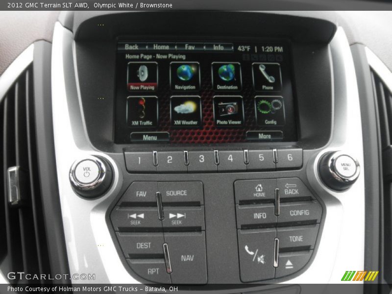 Olympic White / Brownstone 2012 GMC Terrain SLT AWD