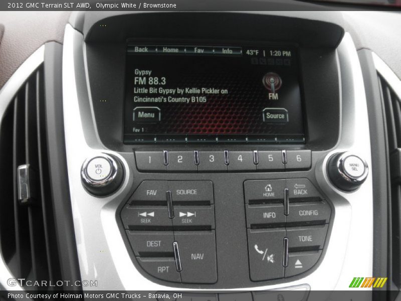 Olympic White / Brownstone 2012 GMC Terrain SLT AWD
