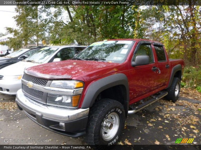 Cherry Red Metallic / Very Dark Pewter 2006 Chevrolet Colorado Z71 Crew Cab 4x4