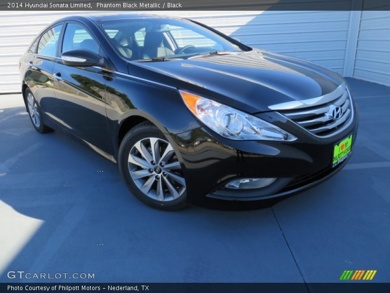 Phantom Black Metallic / Black 2014 Hyundai Sonata Limited