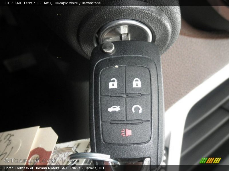 Olympic White / Brownstone 2012 GMC Terrain SLT AWD