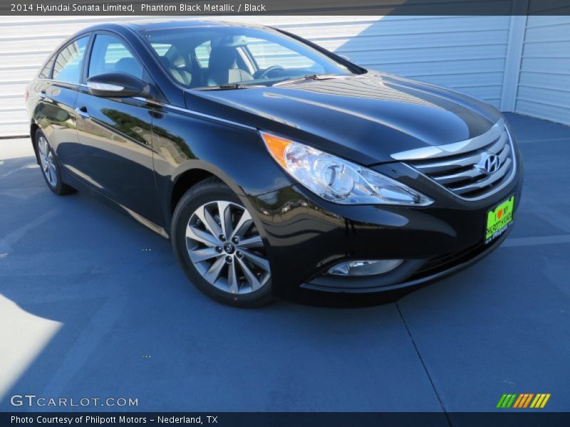 Phantom Black Metallic / Black 2014 Hyundai Sonata Limited