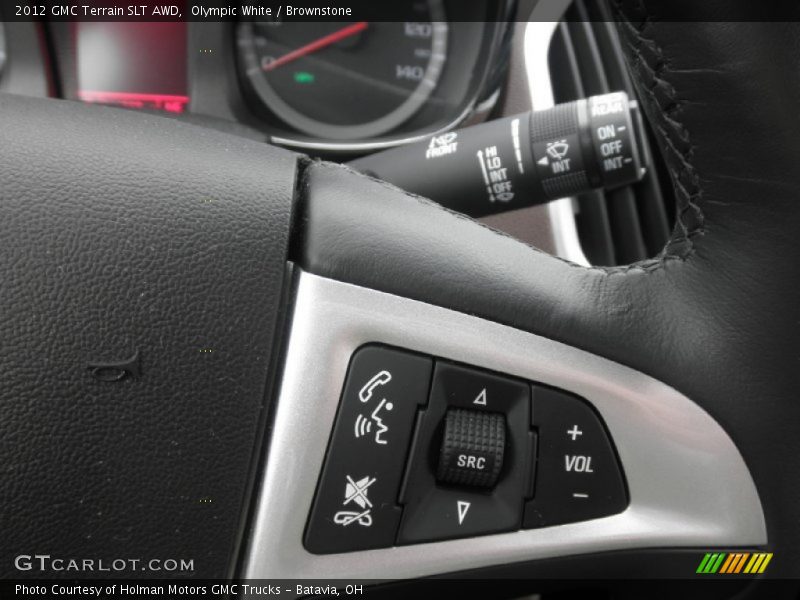 Olympic White / Brownstone 2012 GMC Terrain SLT AWD