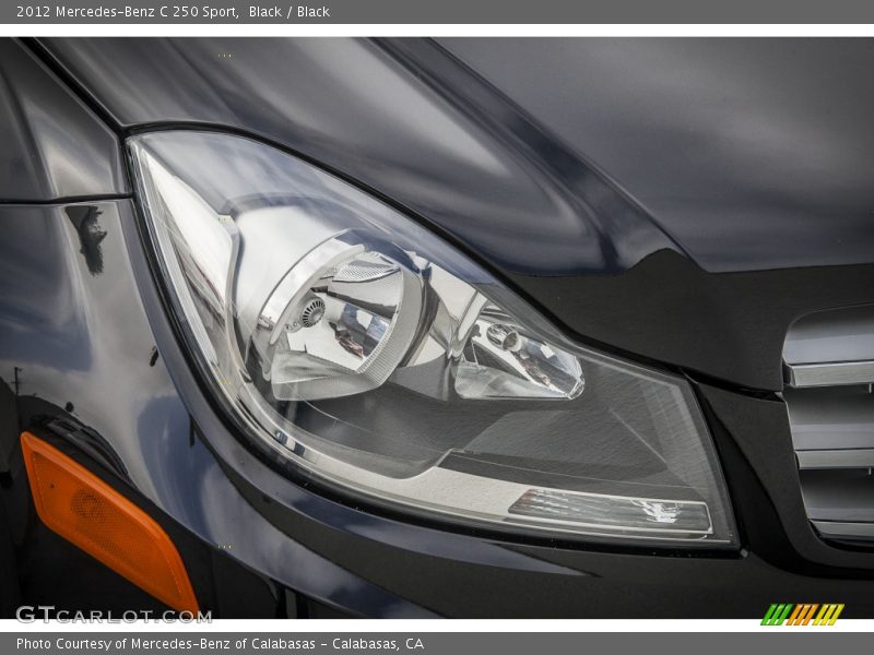 Black / Black 2012 Mercedes-Benz C 250 Sport