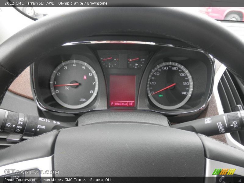 Olympic White / Brownstone 2012 GMC Terrain SLT AWD
