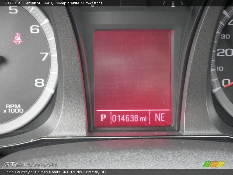 Olympic White / Brownstone 2012 GMC Terrain SLT AWD