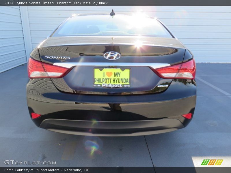 Phantom Black Metallic / Black 2014 Hyundai Sonata Limited