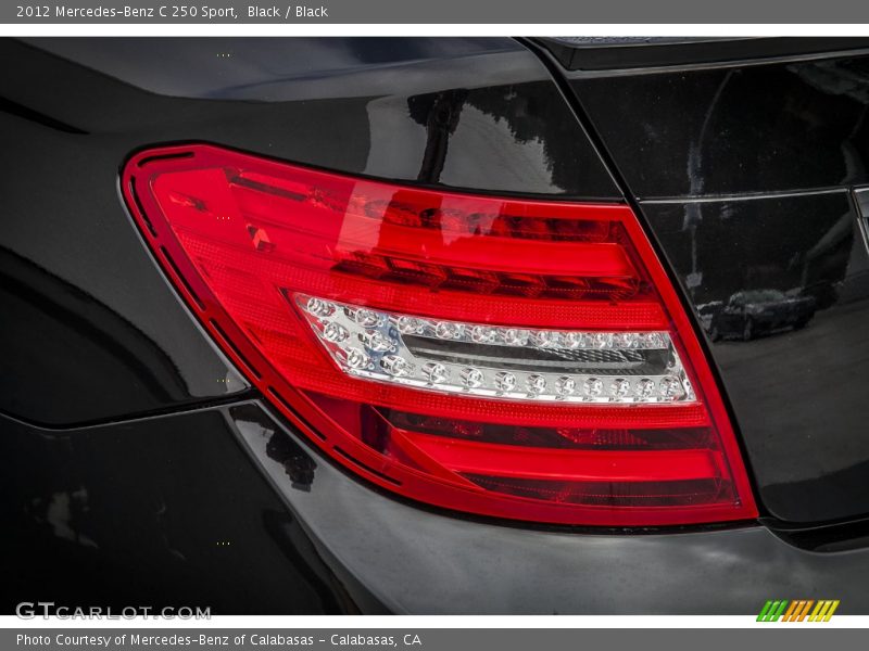 Black / Black 2012 Mercedes-Benz C 250 Sport