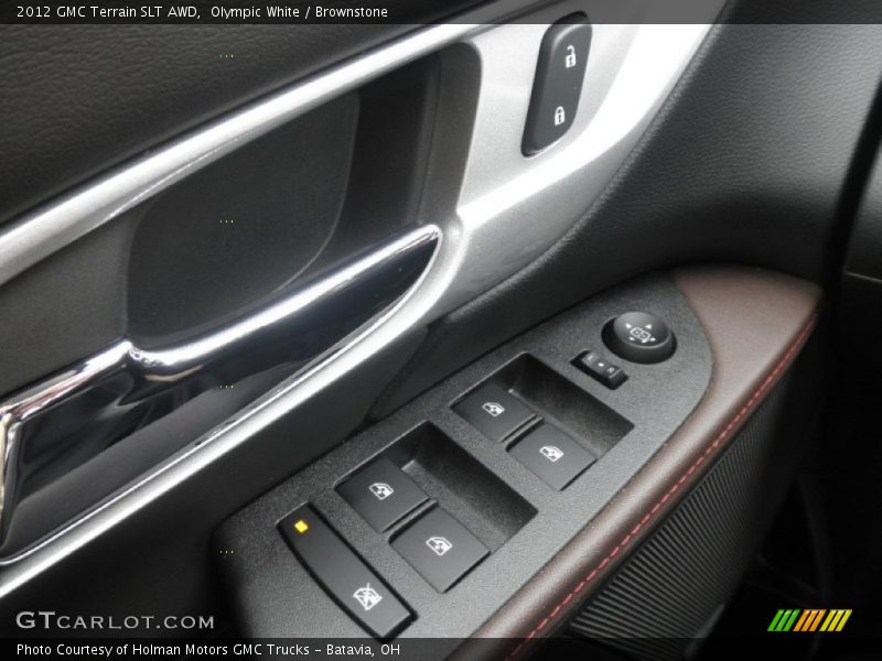 Olympic White / Brownstone 2012 GMC Terrain SLT AWD