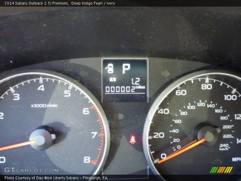 Deep Indigo Pearl / Ivory 2014 Subaru Outback 2.5i Premium