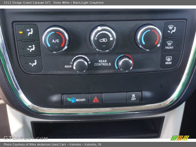 Stone White / Black/Light Graystone 2013 Dodge Grand Caravan SXT