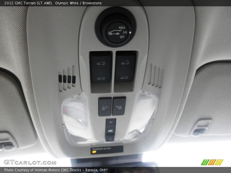 Olympic White / Brownstone 2012 GMC Terrain SLT AWD