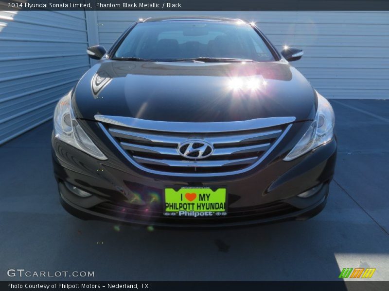 Phantom Black Metallic / Black 2014 Hyundai Sonata Limited