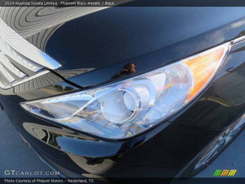 Phantom Black Metallic / Black 2014 Hyundai Sonata Limited