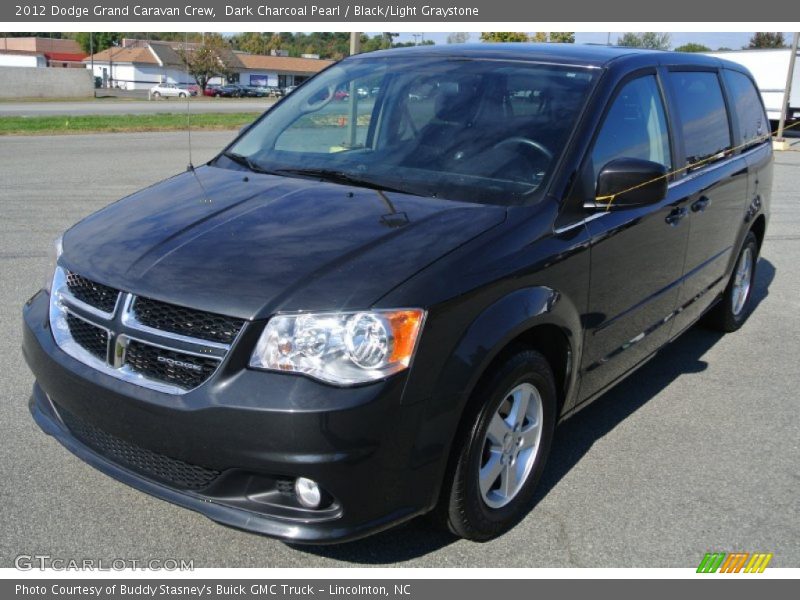 Dark Charcoal Pearl / Black/Light Graystone 2012 Dodge Grand Caravan Crew