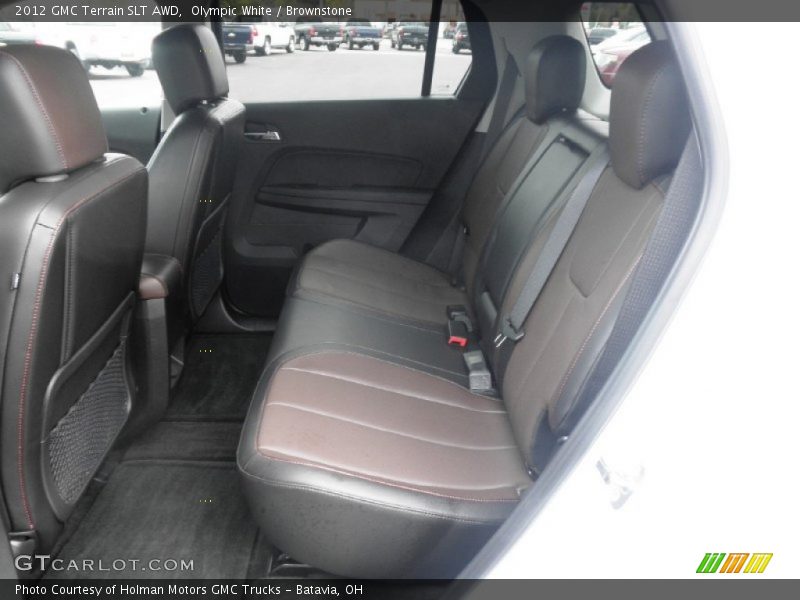 Olympic White / Brownstone 2012 GMC Terrain SLT AWD