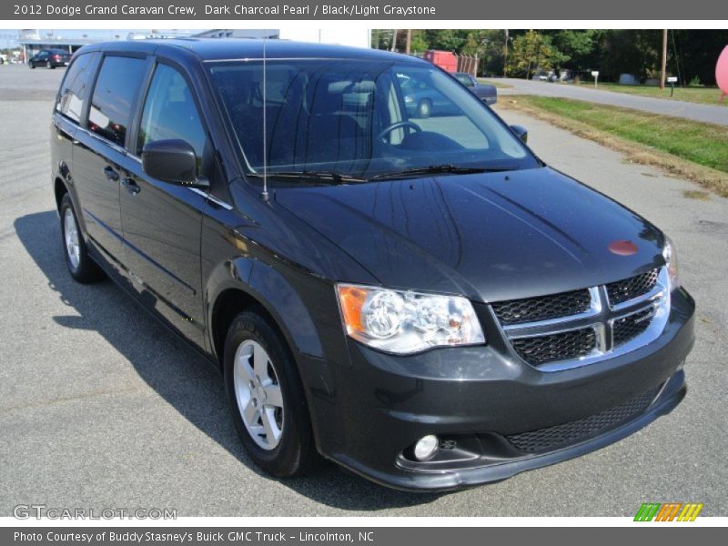 Dark Charcoal Pearl / Black/Light Graystone 2012 Dodge Grand Caravan Crew