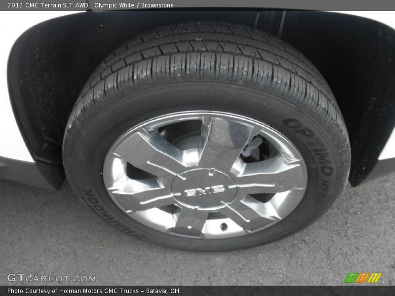 Olympic White / Brownstone 2012 GMC Terrain SLT AWD