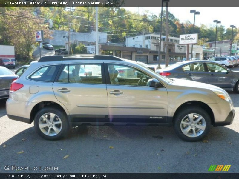 Tungsten Metallic / Ivory 2014 Subaru Outback 2.5i Premium