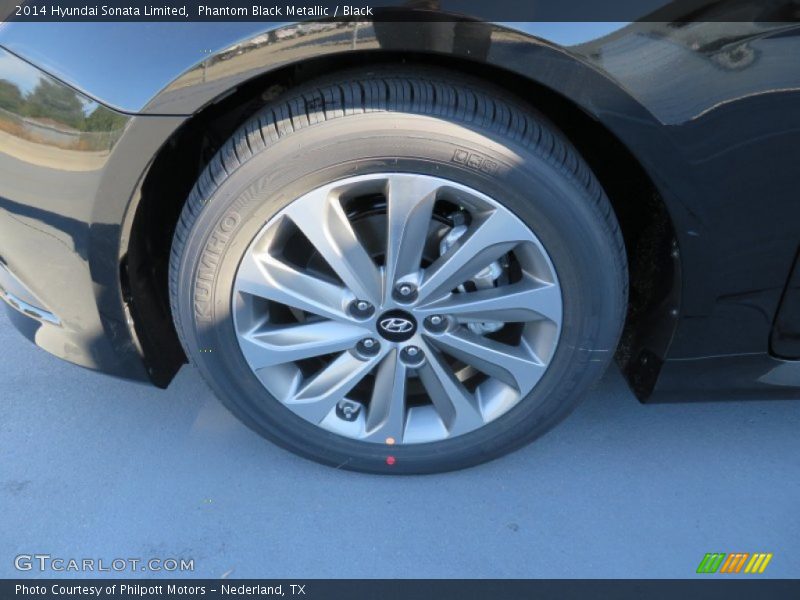 Phantom Black Metallic / Black 2014 Hyundai Sonata Limited
