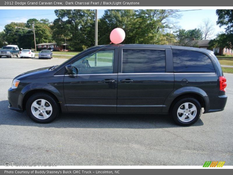 Dark Charcoal Pearl / Black/Light Graystone 2012 Dodge Grand Caravan Crew