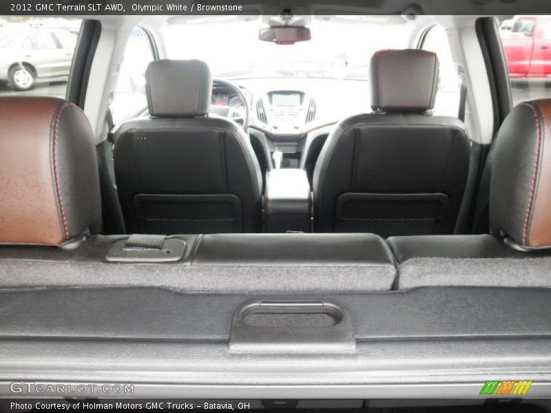 Olympic White / Brownstone 2012 GMC Terrain SLT AWD