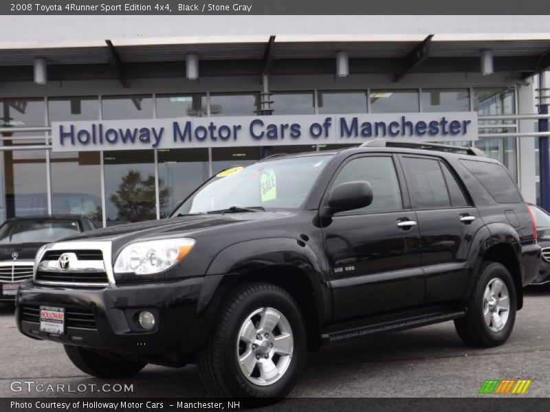 Black / Stone Gray 2008 Toyota 4Runner Sport Edition 4x4