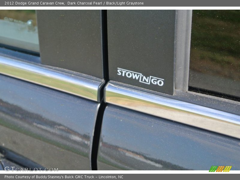 Dark Charcoal Pearl / Black/Light Graystone 2012 Dodge Grand Caravan Crew