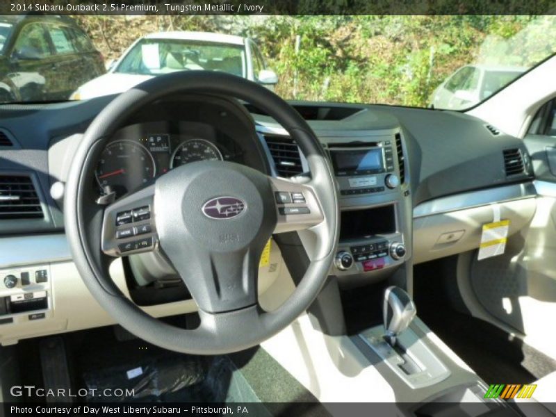Tungsten Metallic / Ivory 2014 Subaru Outback 2.5i Premium