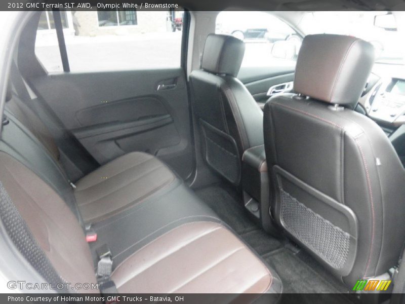 Olympic White / Brownstone 2012 GMC Terrain SLT AWD