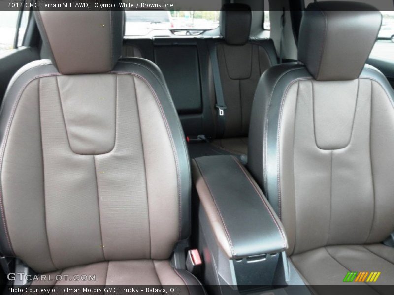 Olympic White / Brownstone 2012 GMC Terrain SLT AWD