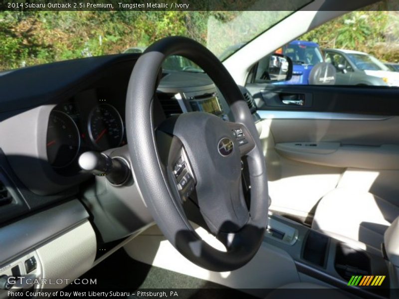 Tungsten Metallic / Ivory 2014 Subaru Outback 2.5i Premium