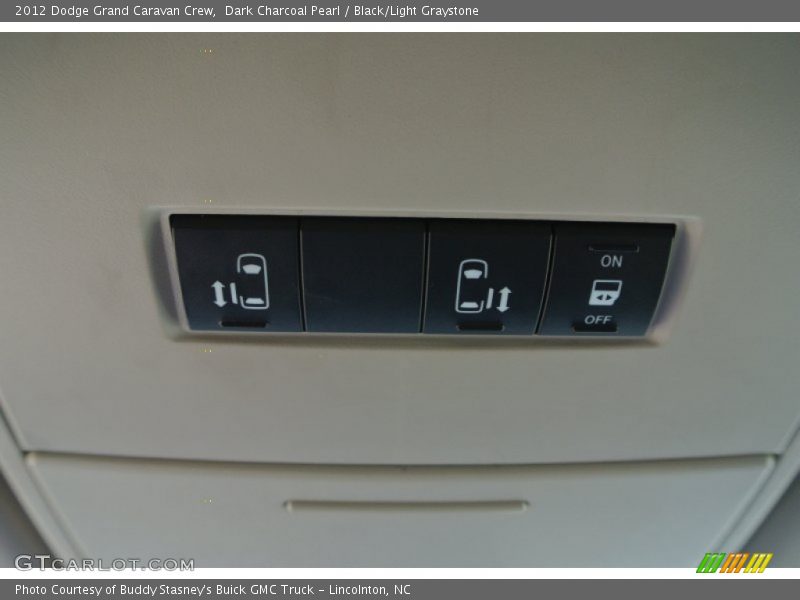 Dark Charcoal Pearl / Black/Light Graystone 2012 Dodge Grand Caravan Crew