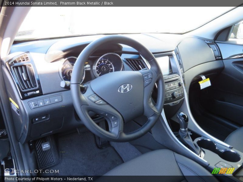 Phantom Black Metallic / Black 2014 Hyundai Sonata Limited