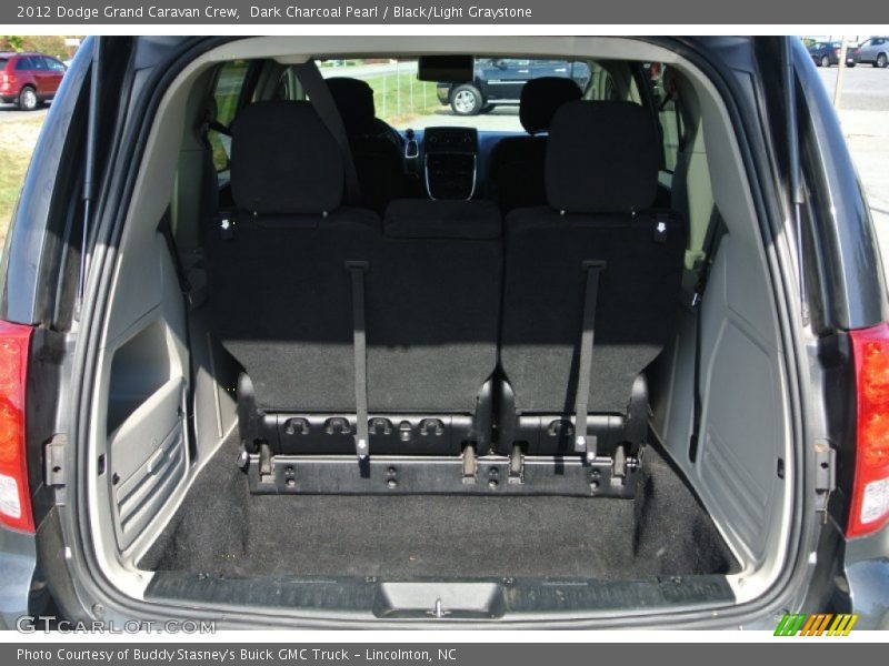 Dark Charcoal Pearl / Black/Light Graystone 2012 Dodge Grand Caravan Crew